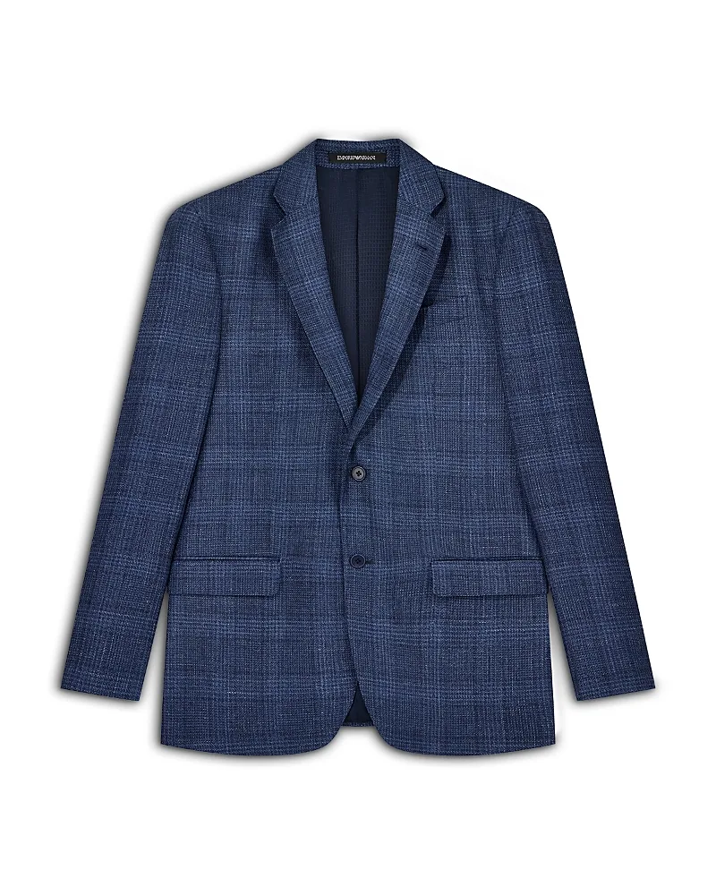 Emporio Armani Classic Fit Plaid Check Blazer by Armani