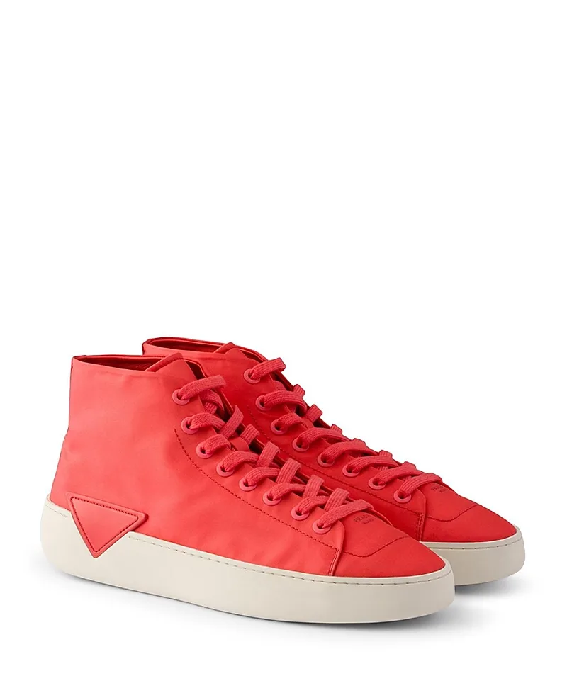 Prada High-Top Re-Nylon Sneakers by Prada