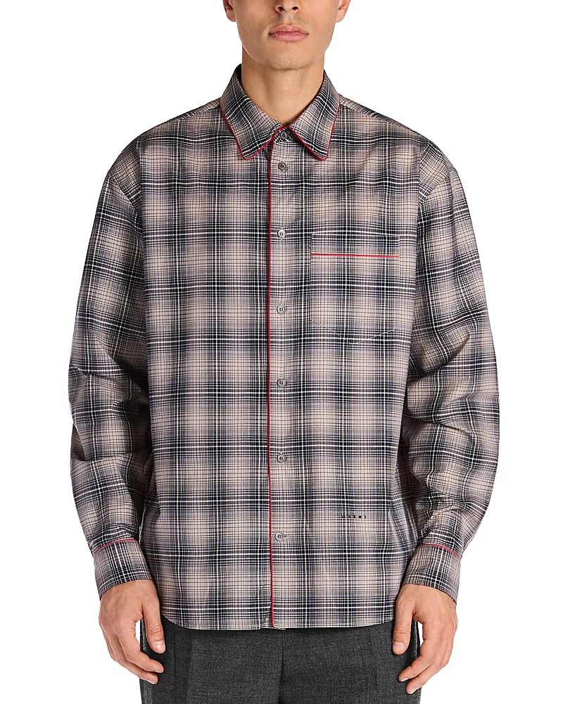 Collared Cotton Button Up Shirt by Marni