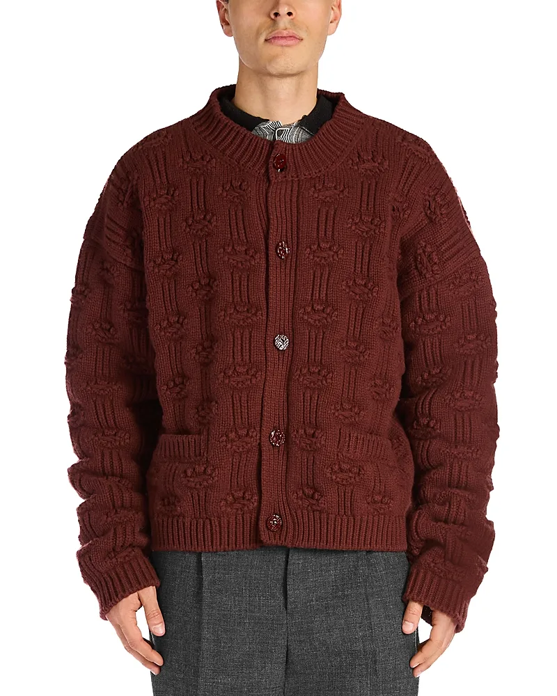 Textured Knit Cardigan Sweater by Marni