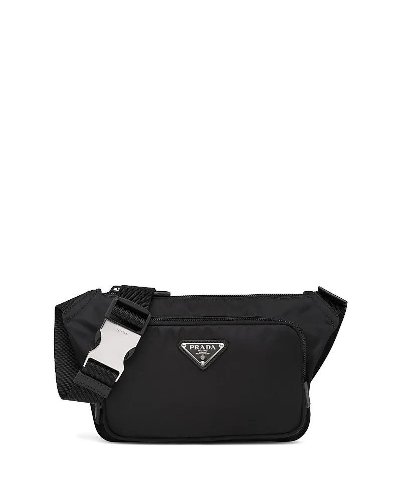 Re-Nylon and Saffiano Leather Shoulder Bag by Prada
