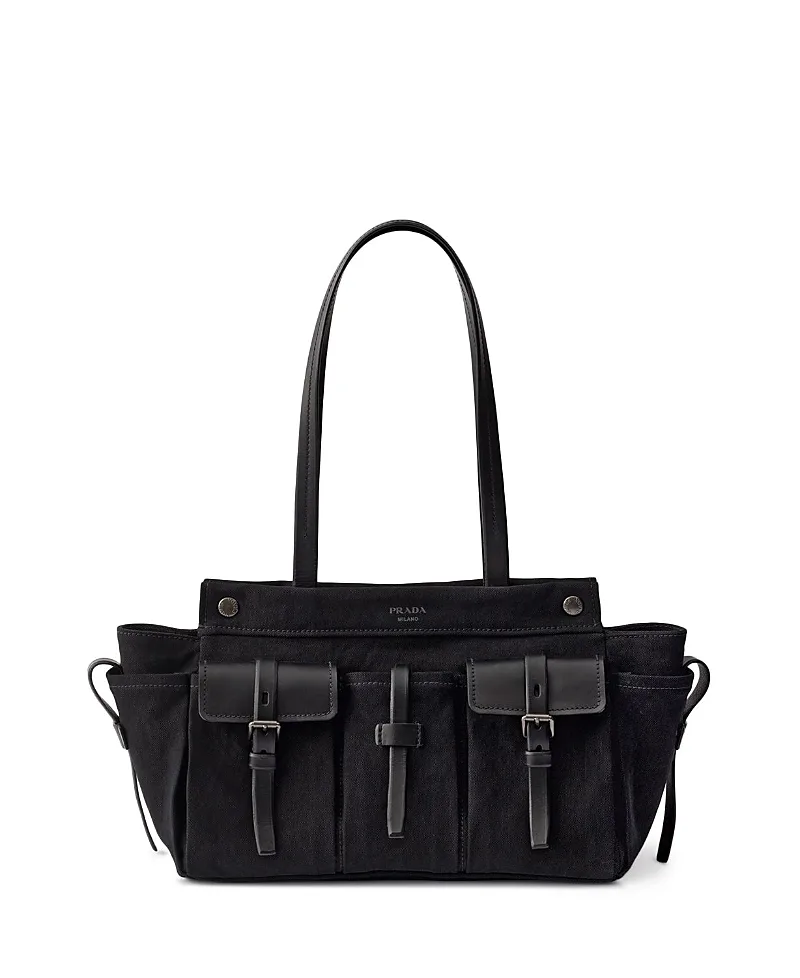 Route Large Canvas and Leather Tote Bag