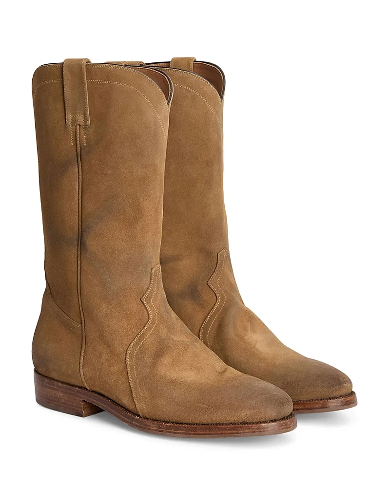 Bruce Leather Western Boots by Jil Sander
