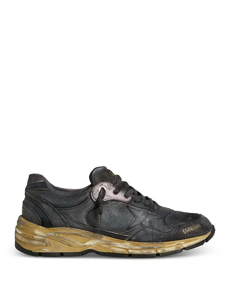 Running Dad Crack Leather Sneakers by Golden Goose