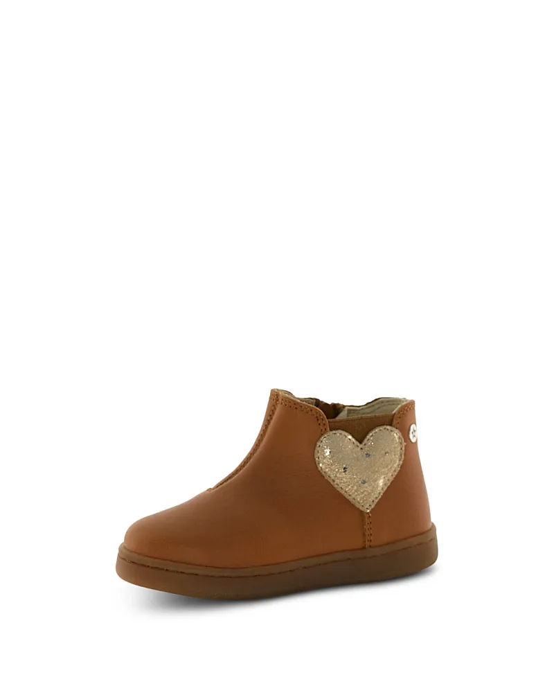 Glarny High 2 Heart Leather Booties by Naturino