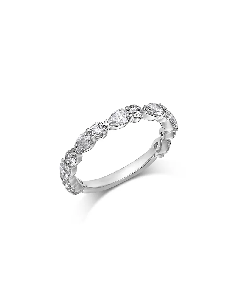 Luxe Collection Certified Lab Grown Diamond Alternating Cut Band in 18K White Gold, 1.0 Tcw by Bloomingdales Fine Collection
