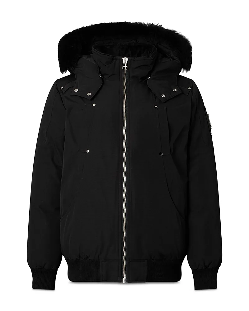 Shearling Trim Bomber Jacket by Moose Knuckles