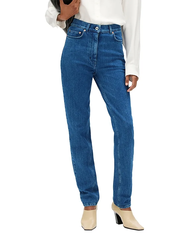 Slim Denim in Medium Blue Wash by Another Tomorrow