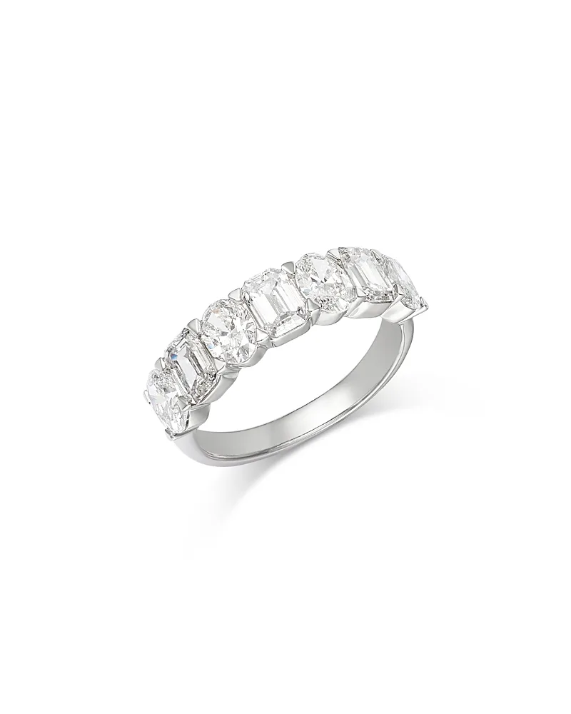 Luxe Collection Certified Lab Grown Diamond Mixed Cut Band in 14K White Gold, 3.0 Tcw by Bloomingdales Fine Collection