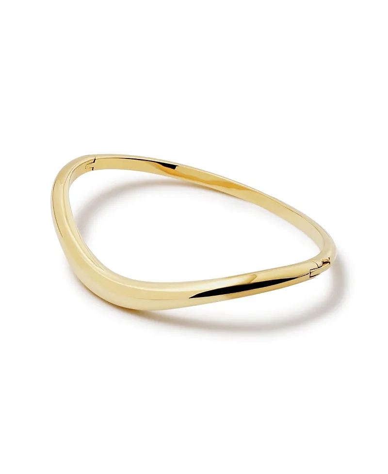Talia Slim Gold Bangle Bracelet by Ana Luisa