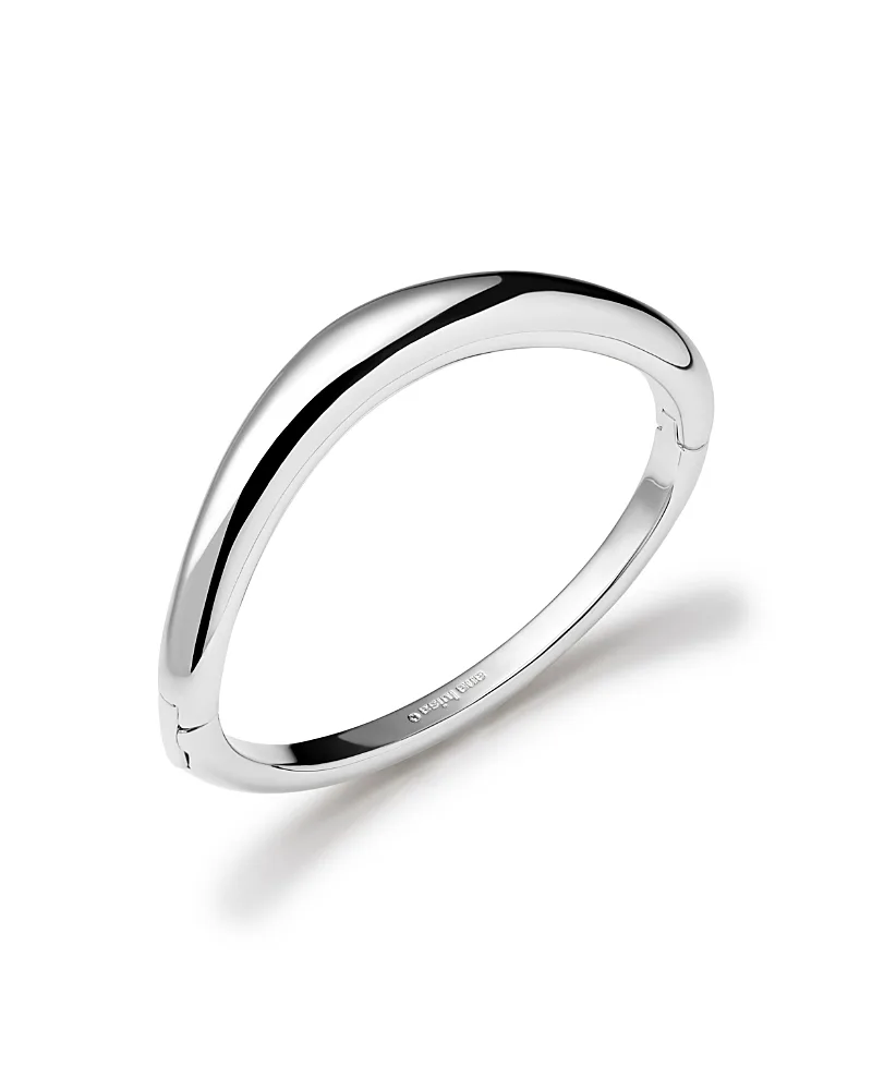 Talia Silver Bangle Bracelet by Ana Luisa