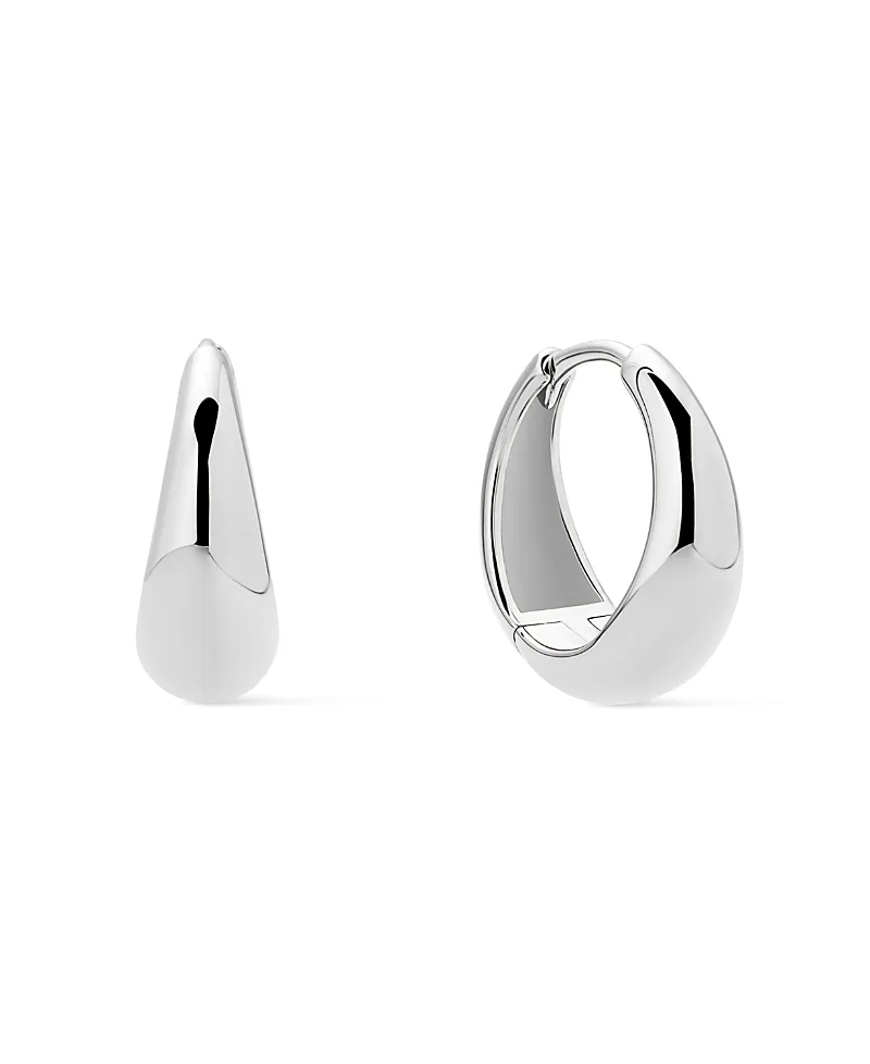 Nate Medium Silver Earrings by Ana Luisa