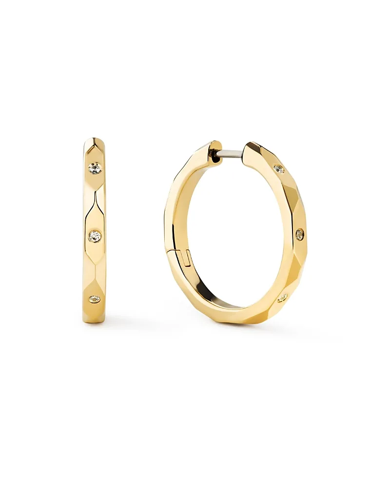 Walker Gold Hoop Earrings by Ana Luisa