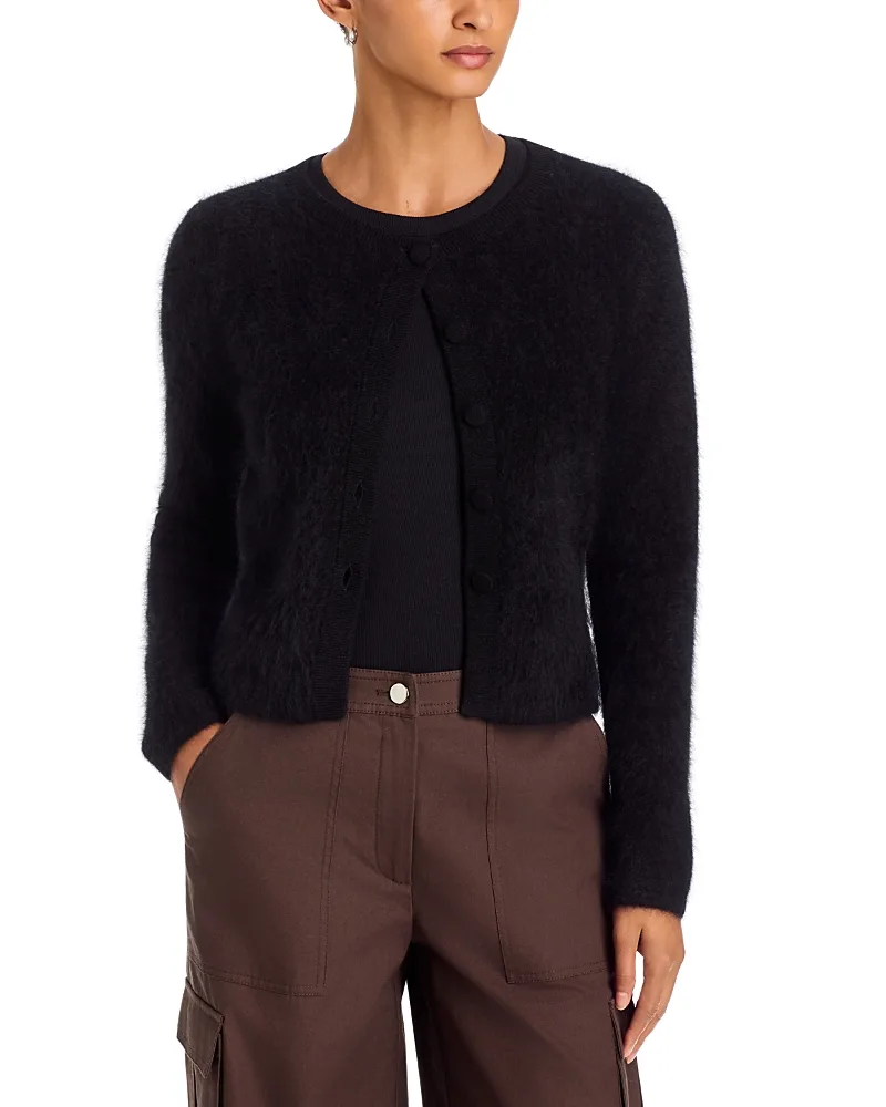 Mariah Cashmere Brushed Finish Cardigan by Toccin