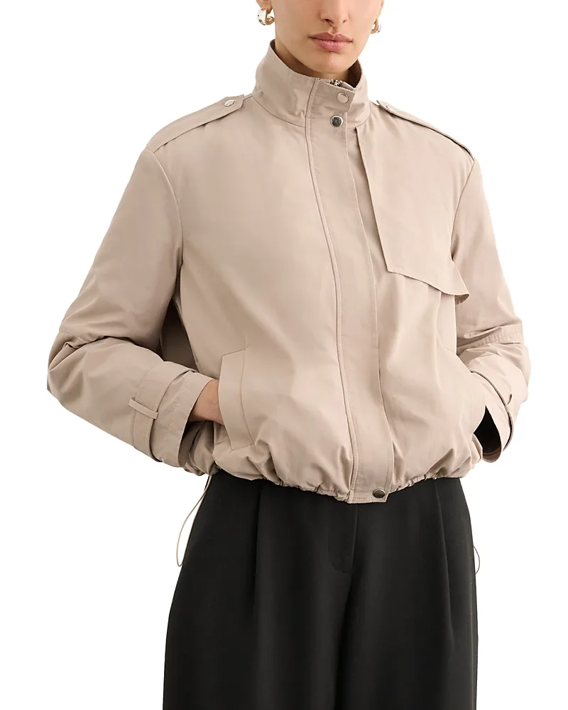 Alyssa Trench Bomber Jacket by Toccin
