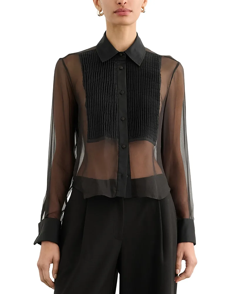 Conrad Silk Tuxedo Shirt by Toccin
