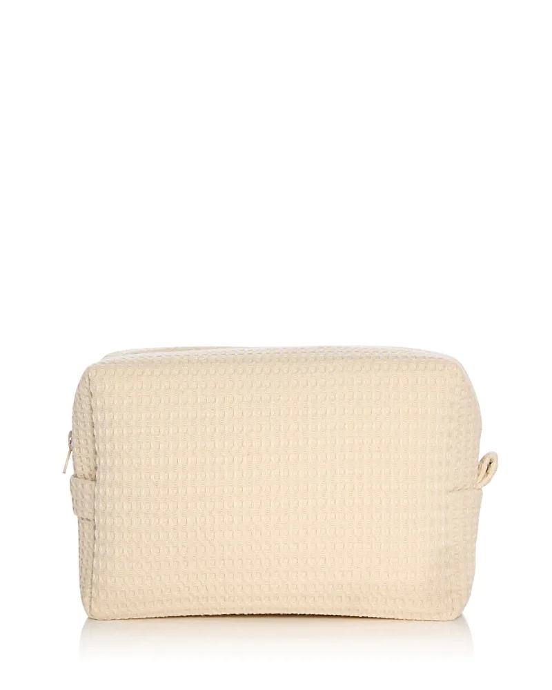 Waffle Cotton Blend Pouch - Linen by Abbode