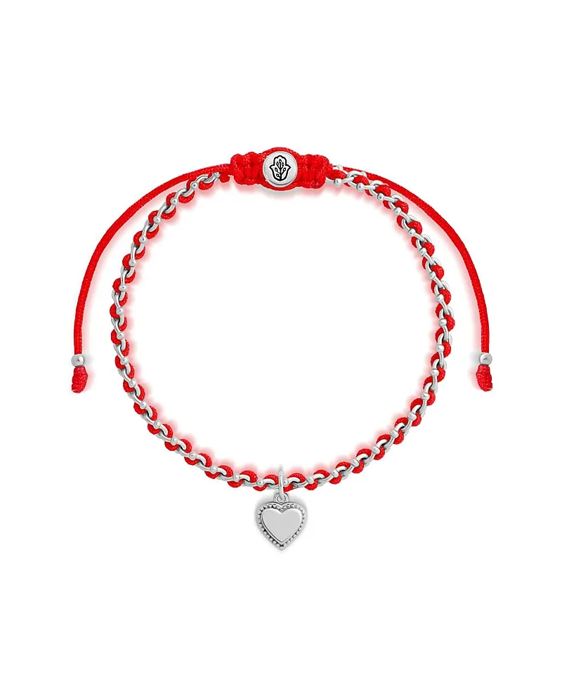 Boundless Affection Red String Heart Bracelet by Karma And Luck