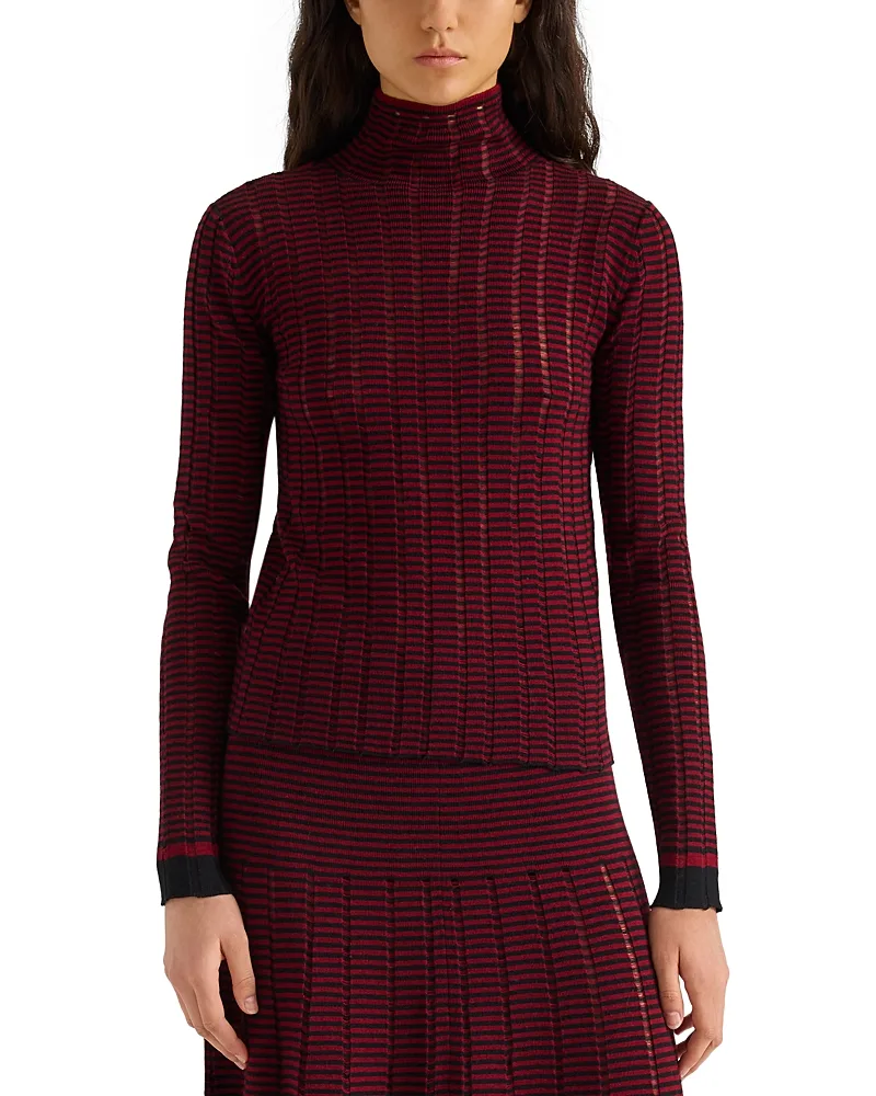 White Label Stina Cotton & Merino Wool Turtleneck Top by Proenza Schouler