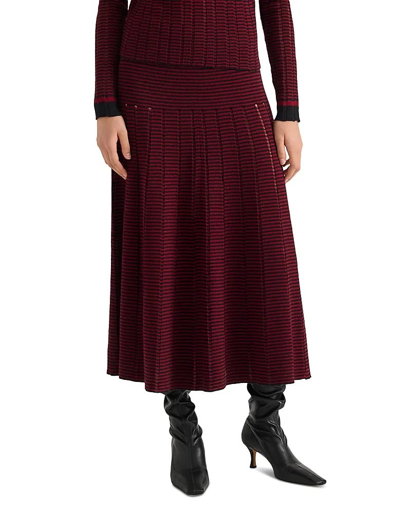 White Label Phyllis Cotton & Merino Wool Midi Skirt by Proenza Schouler