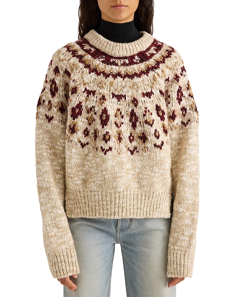 White Label Lizzie Crewneck Fair Isle Sweater by Proenza Schouler