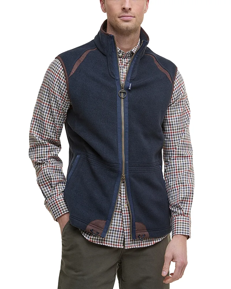 Langdale Stand Collar Zip Gilet by Barbour