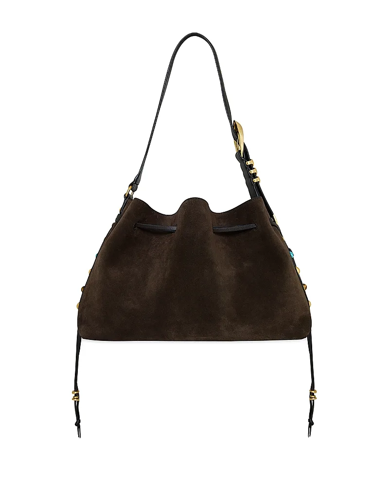 Billie Large Suede Shoulder Bag by Rebecca Minkoff
