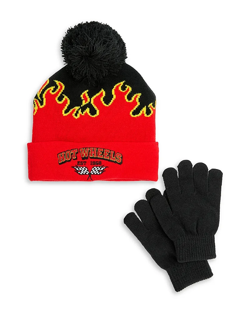 Hot Wheels Beanie & Gloves Set by Capelli