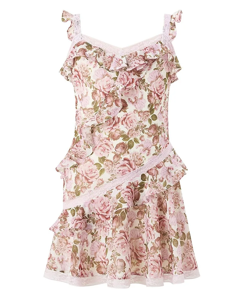 Camellia Frill Mini Dress by Marlo Kids