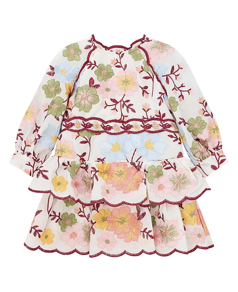 Penelope Cotton Embroidered Mini Dress by Marlo Kids