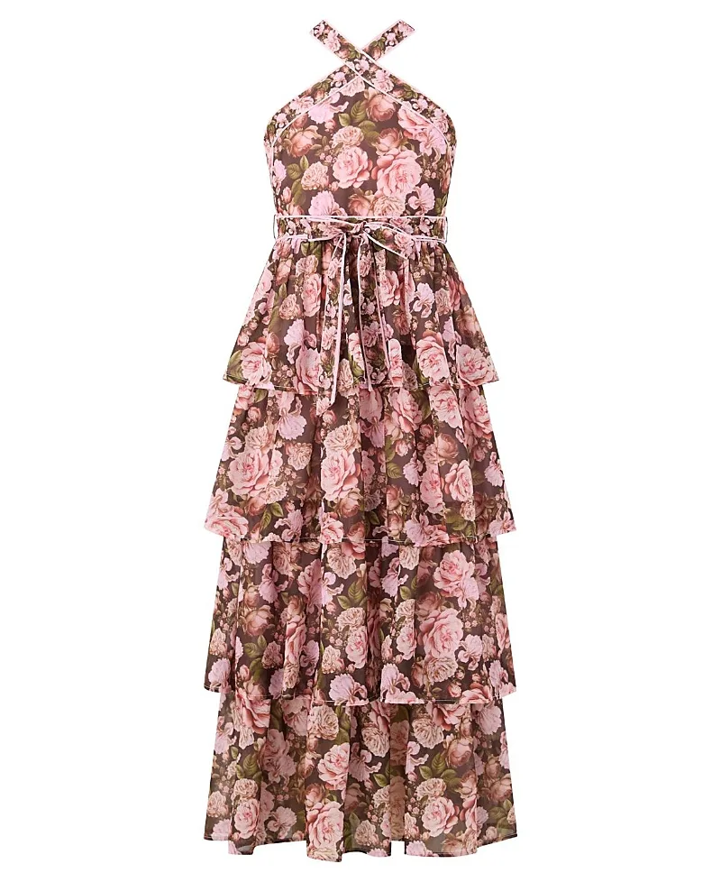 Camellia Halter Neck Maxi Dress by Marlo Kids