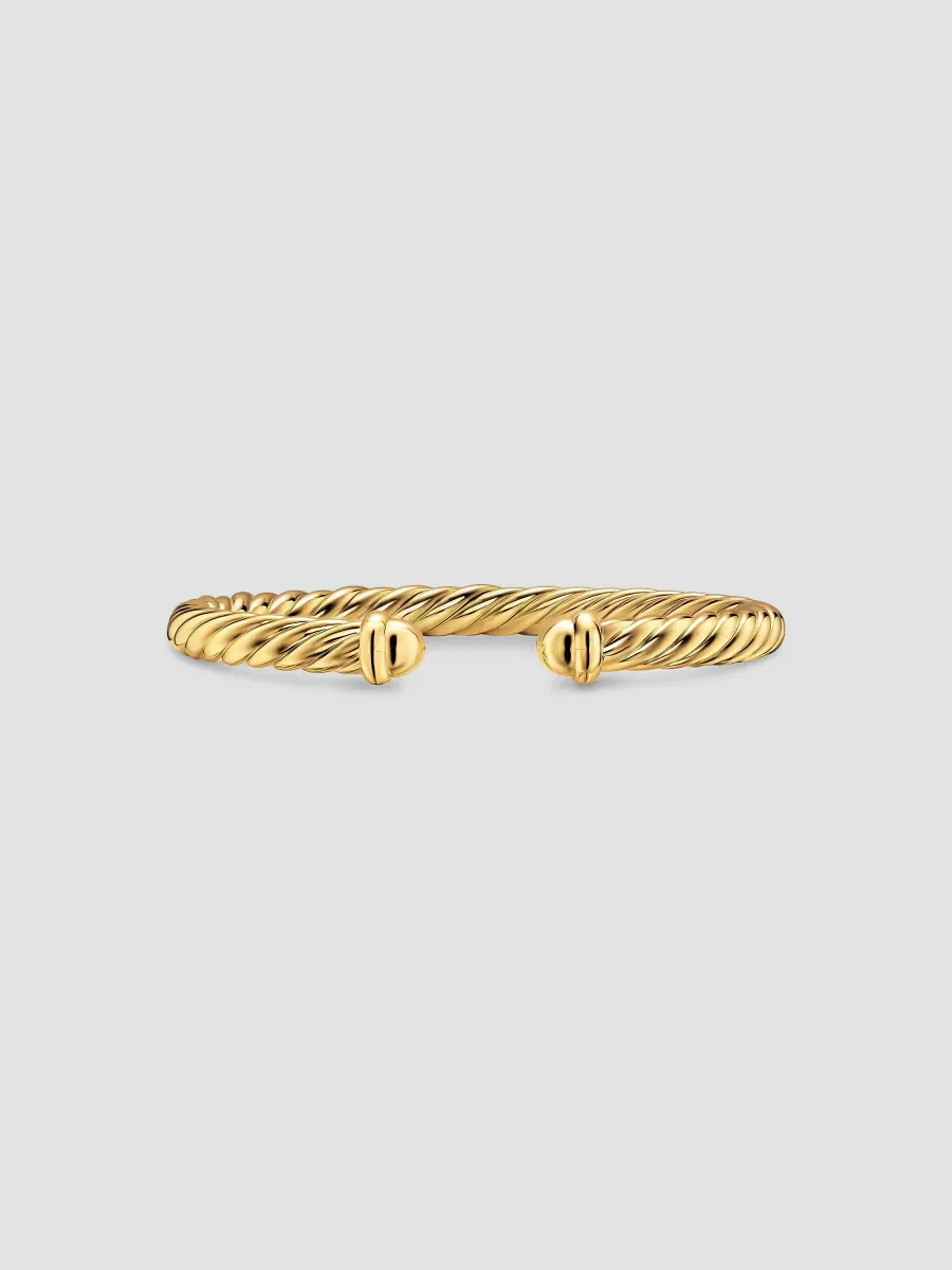 Cablespira Flex Bracelet in 18K Yellow Gold, 6MM