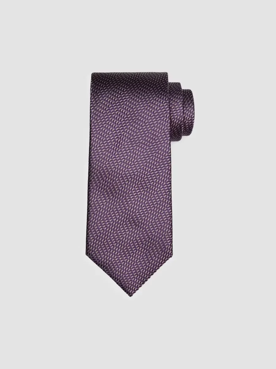 Micro Jacquard Silk Tie by Brioni