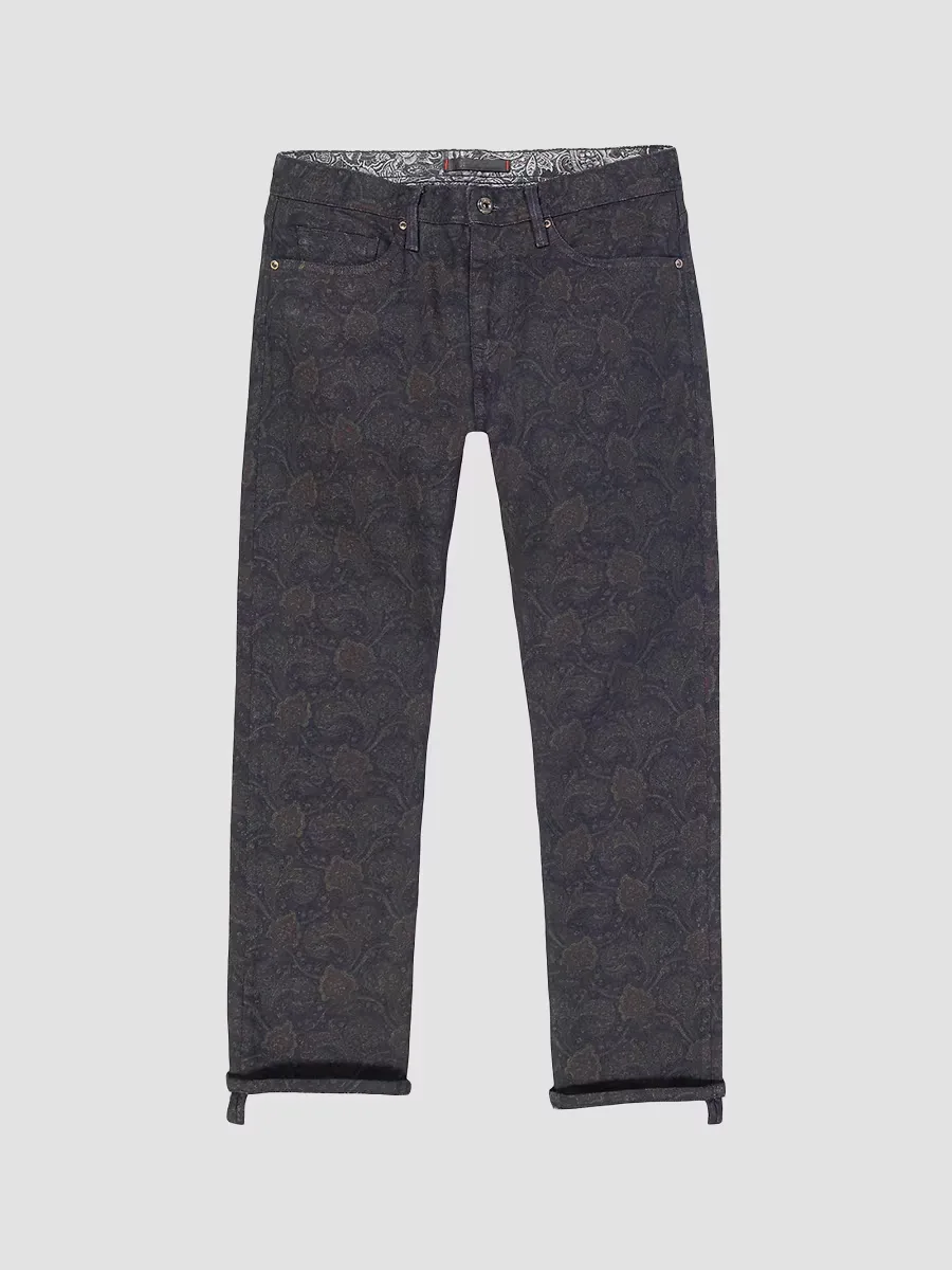 Jaren Paisley Straight-Leg Jeans by Robert Graham