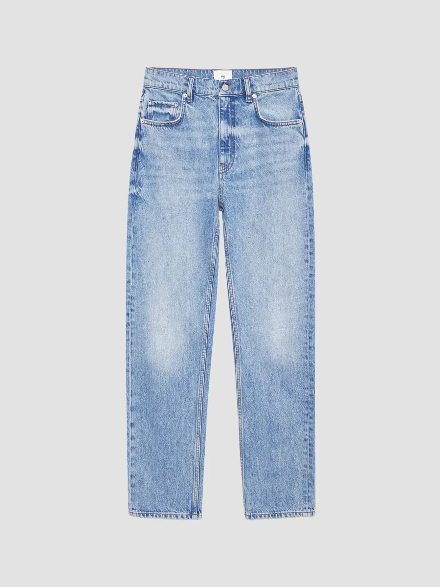 Kate Cotton Straight-Leg Jeans