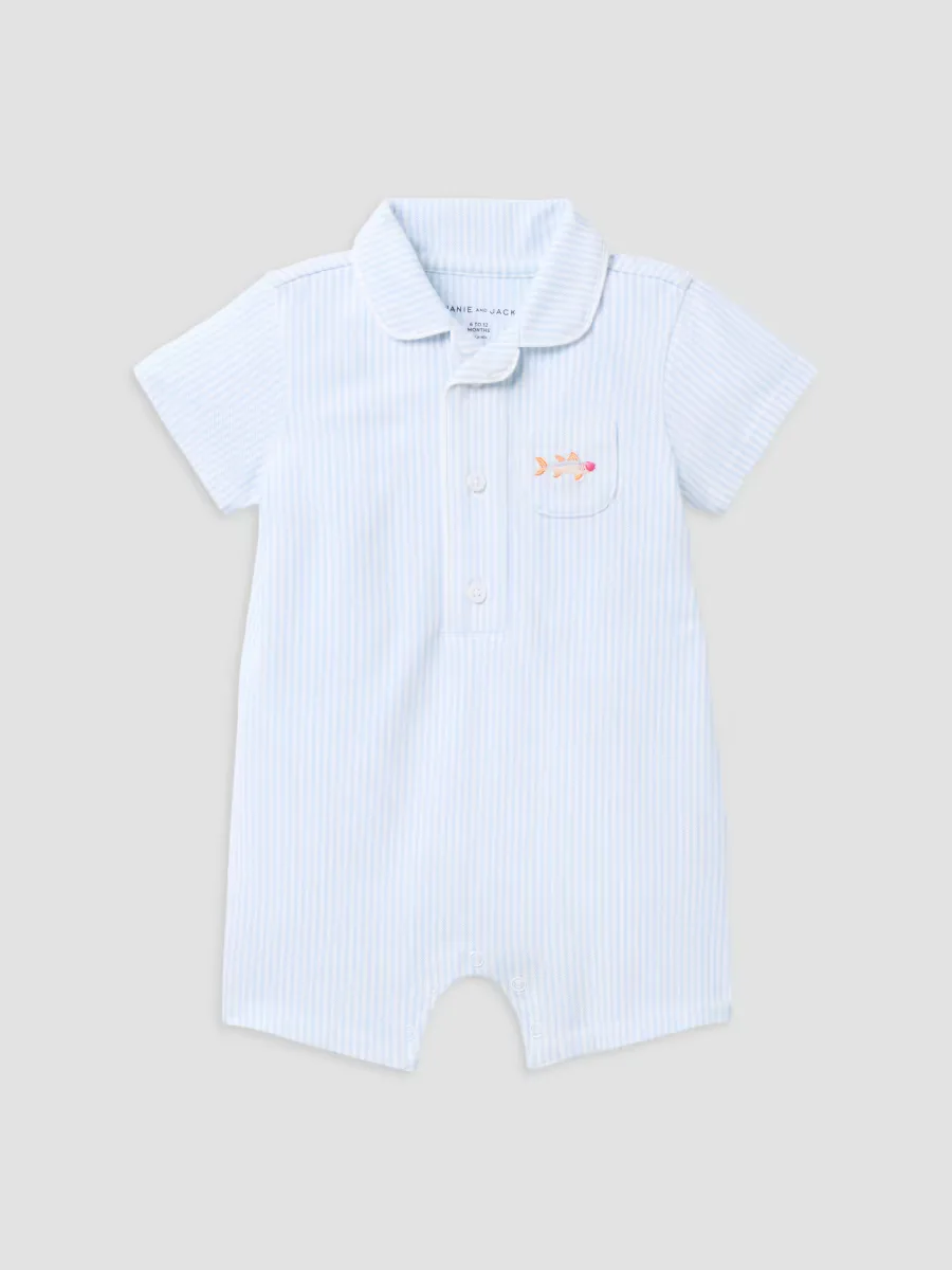 Striped Fish Romper by Janie and Jack
