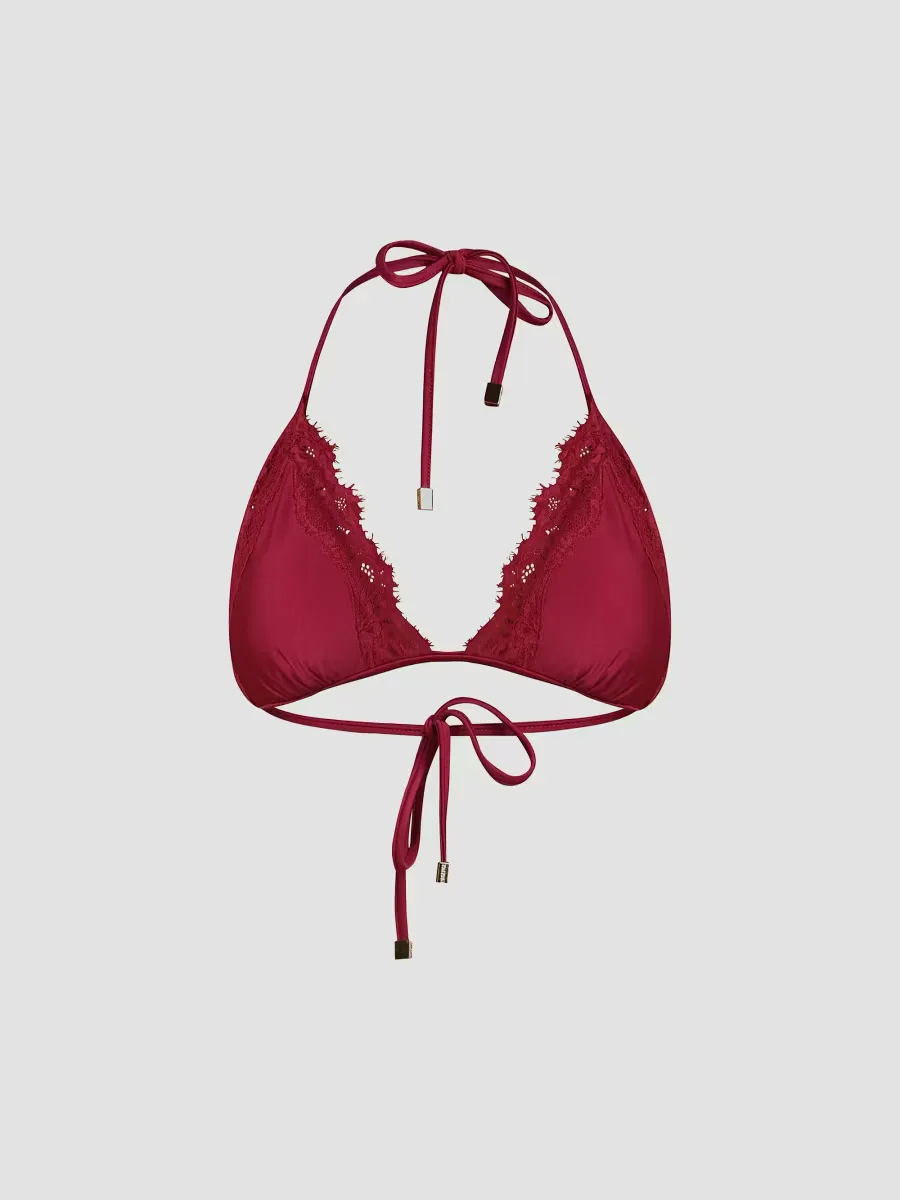 Annabelle Halterneck Triangle Bikini Top by L'AGENCE
