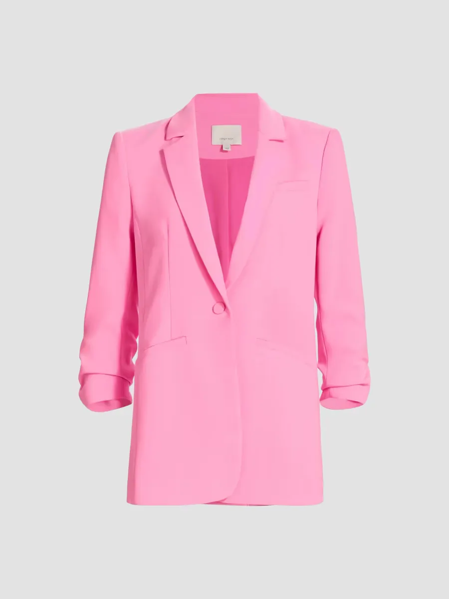 Khloe Crepe Ruched Blazer