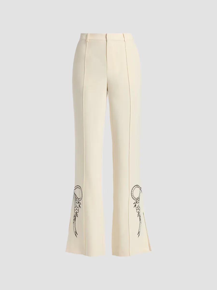 Abeline Cascading Ribbon Pants by Cinq  Sept