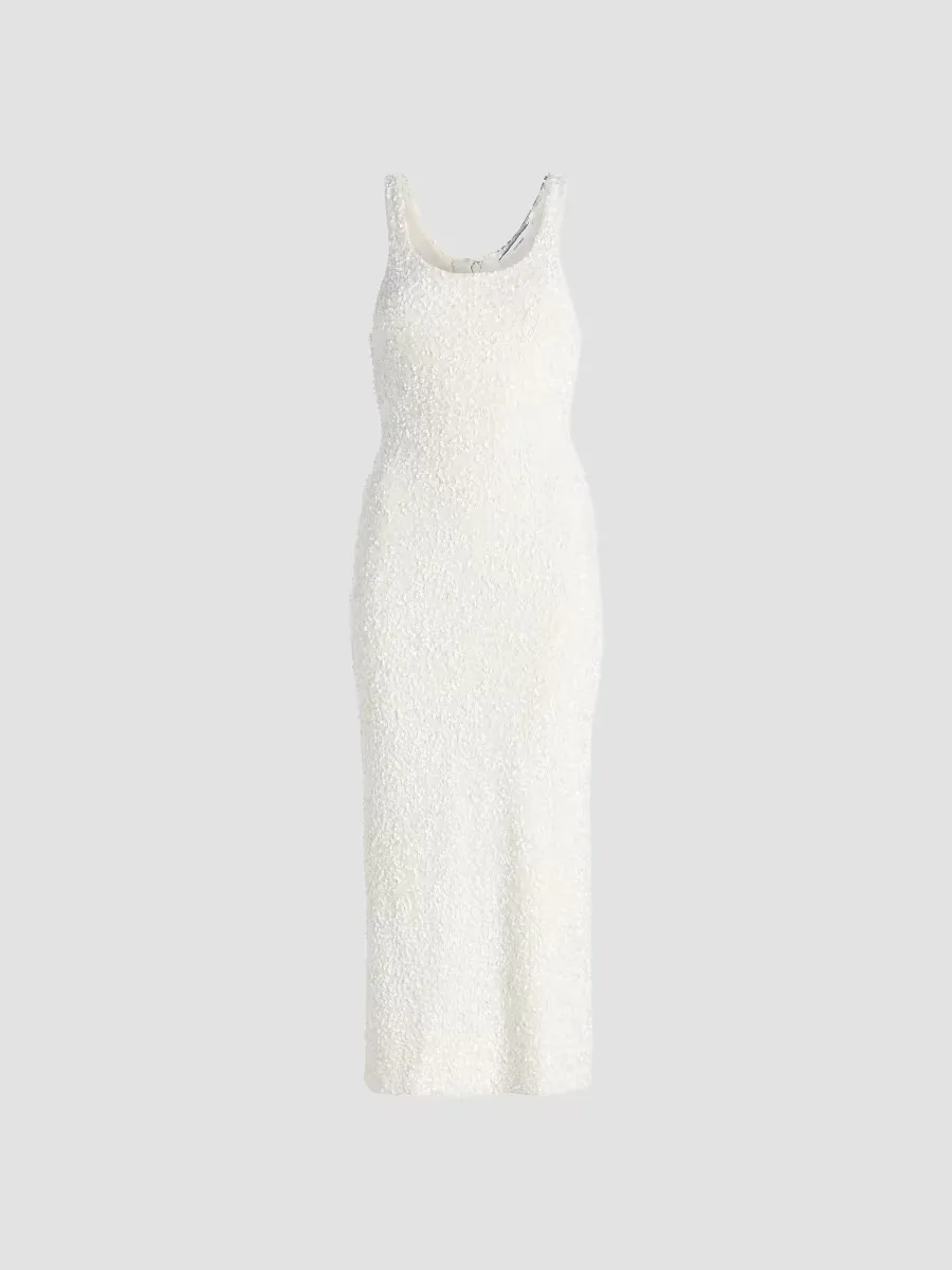 Nia Sequined Knit Midi-Dress by Adam Lippes