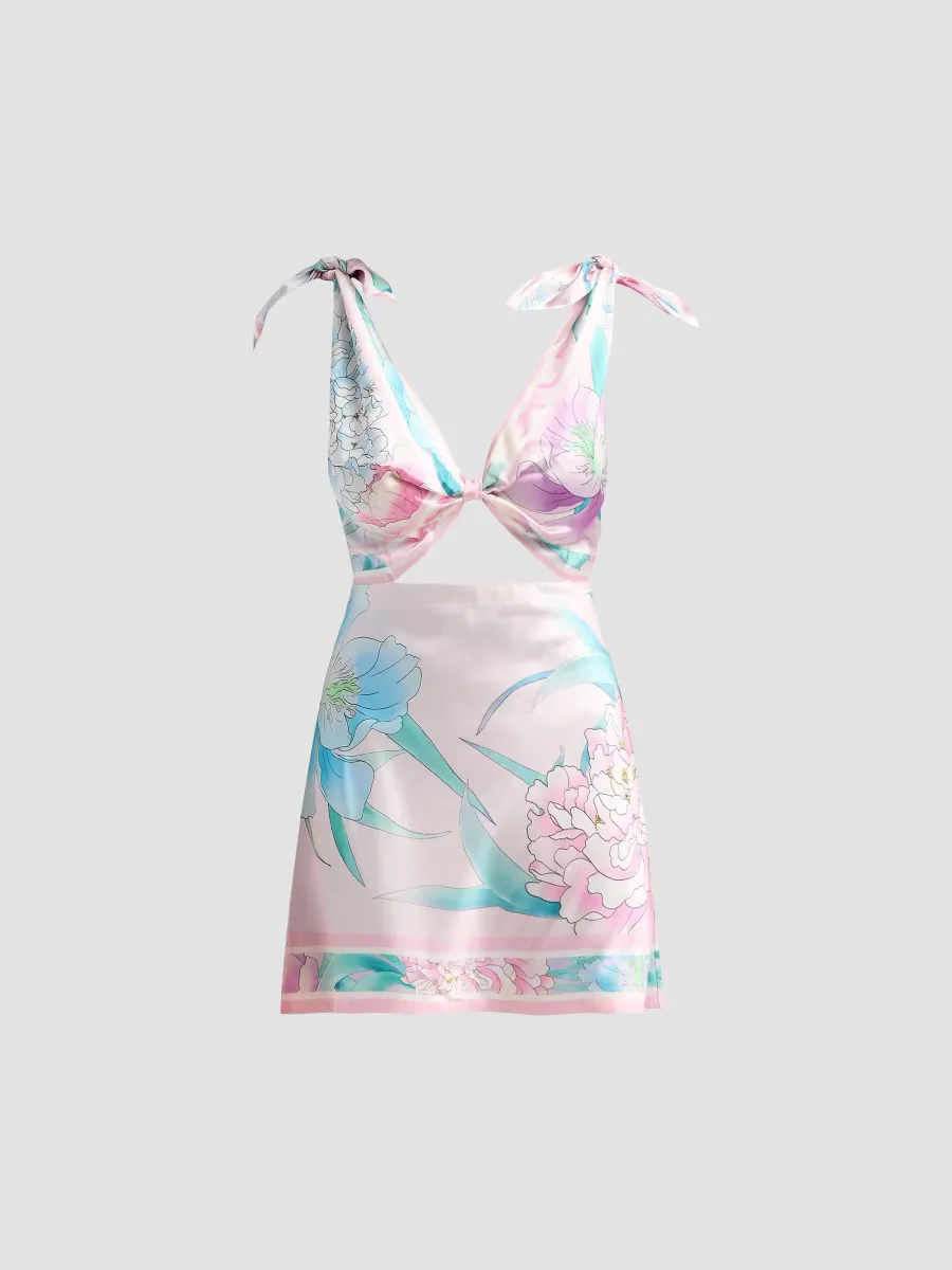 Icelyn Silk Mini Dress