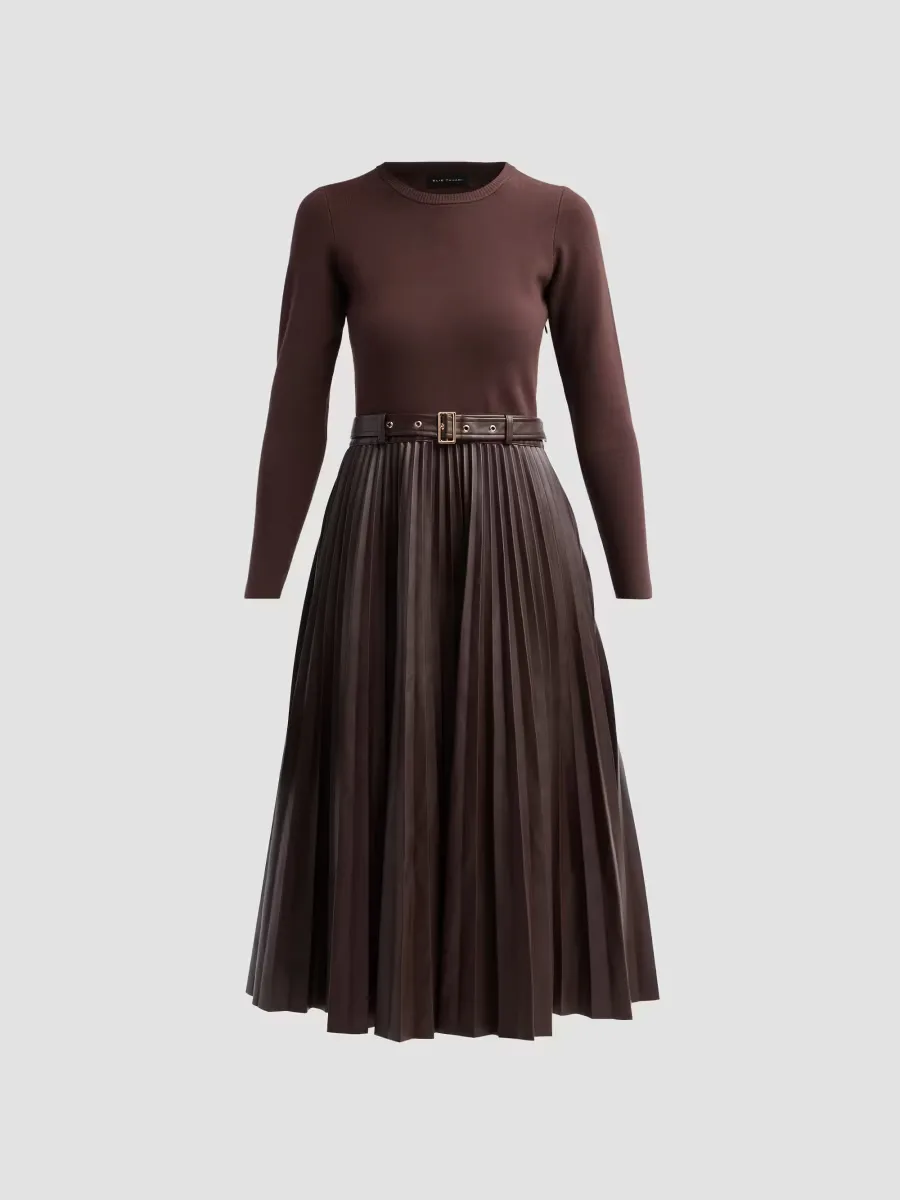 Allison Mixed-Media Long-Sleeve Dress by Elie Tahari