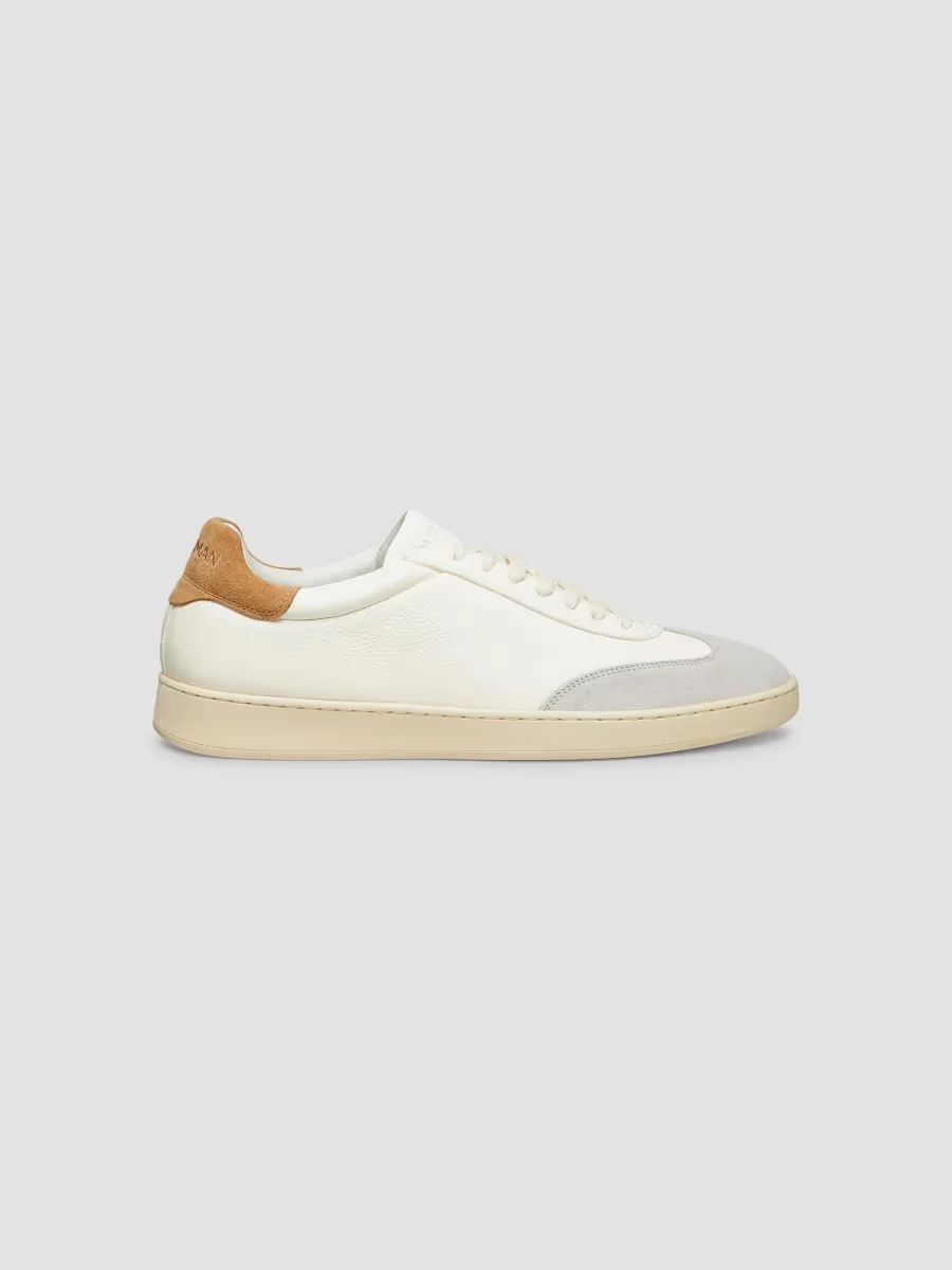 Banner Leather Low-Top Sneakers