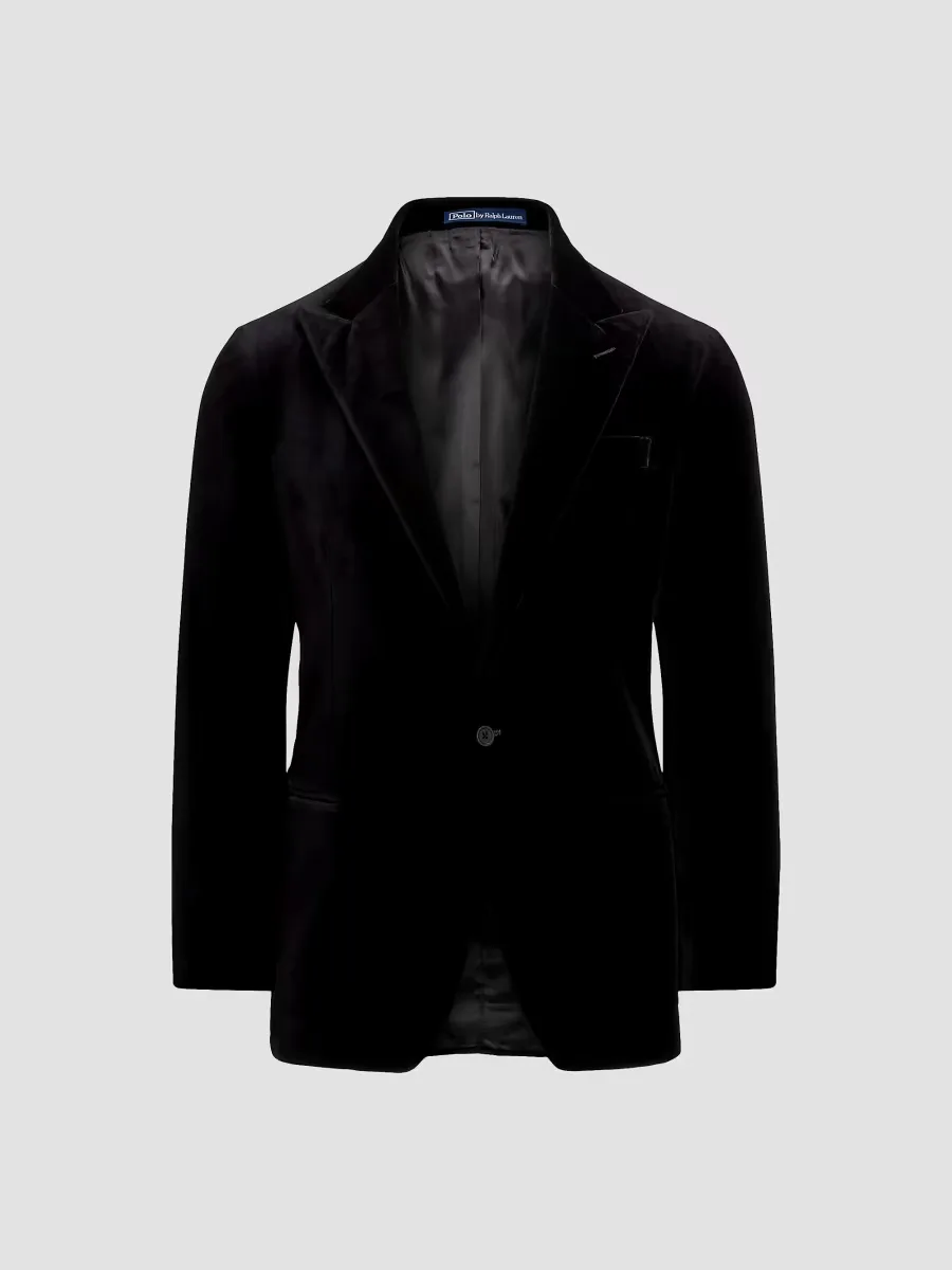 Velvet Single-Breasted Blazer by Polo Ralph Lauren