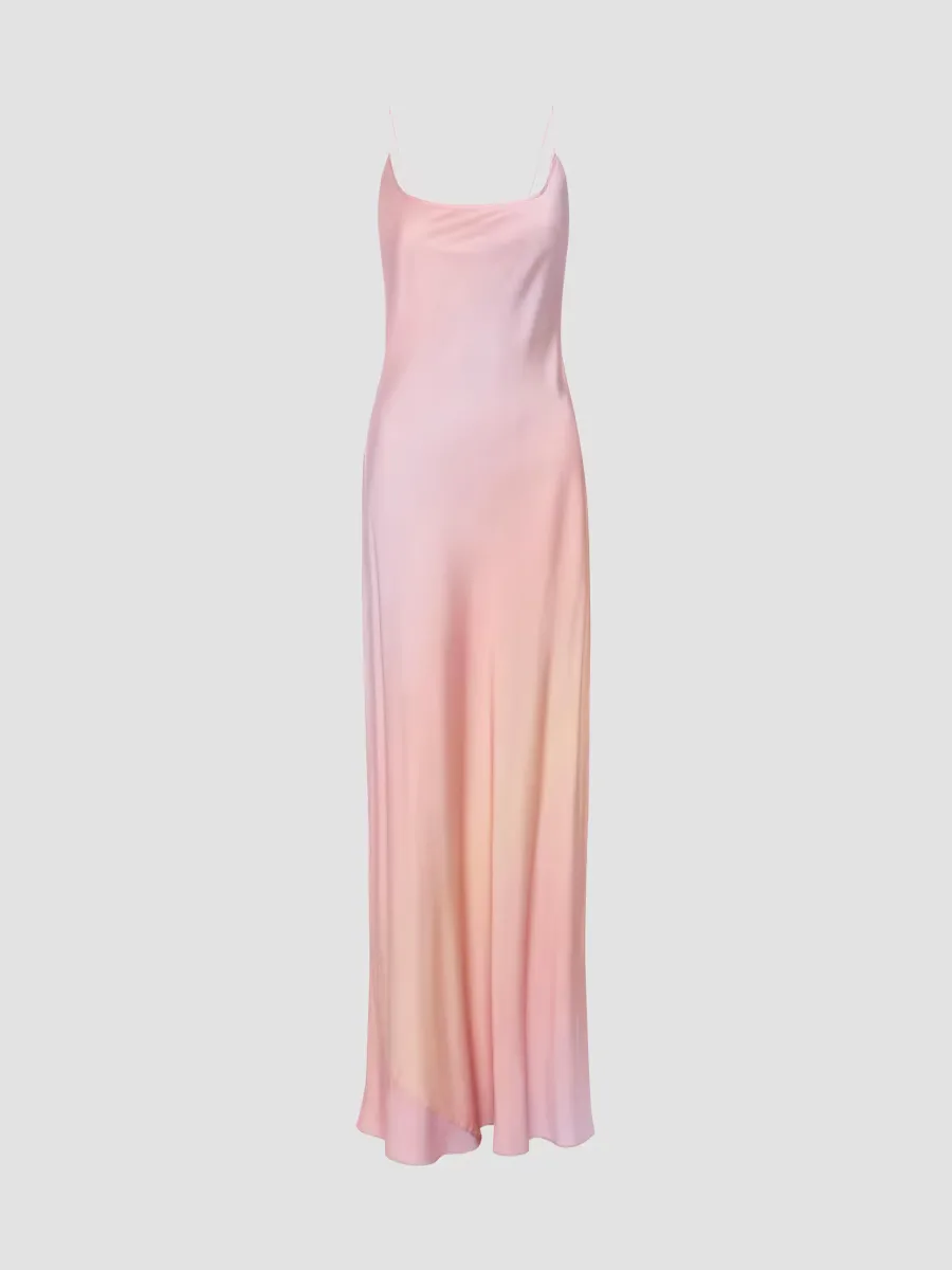 Satin Slip Maxi Dress by GOOD AMERICAN