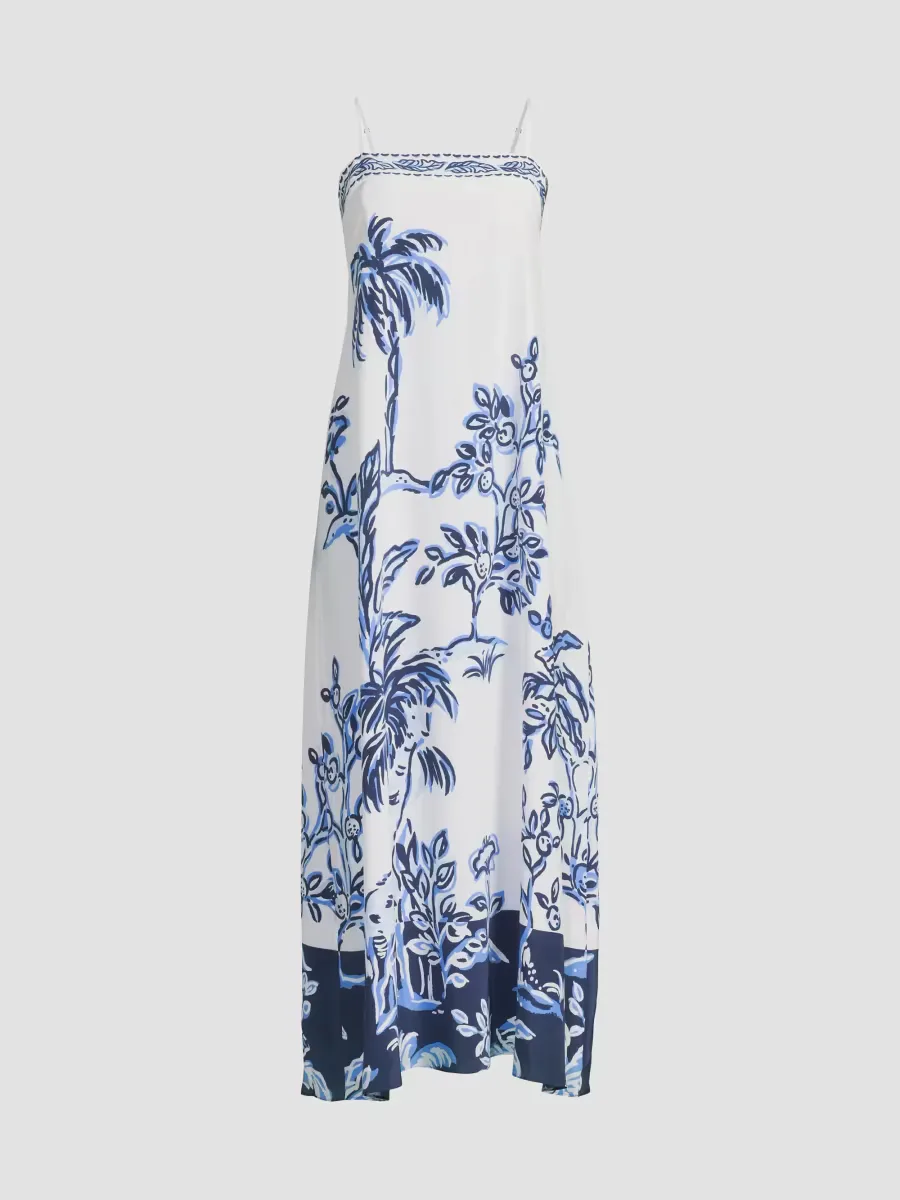 Jesslyn Silk Maxi Slip Dress by Lilly Pulitzer