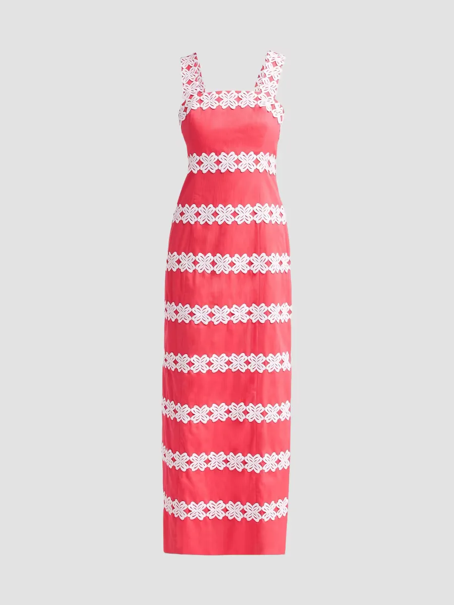 Davis Lilly Lace Cotton Dobby Maxi Dress by Lilly Pulitzer