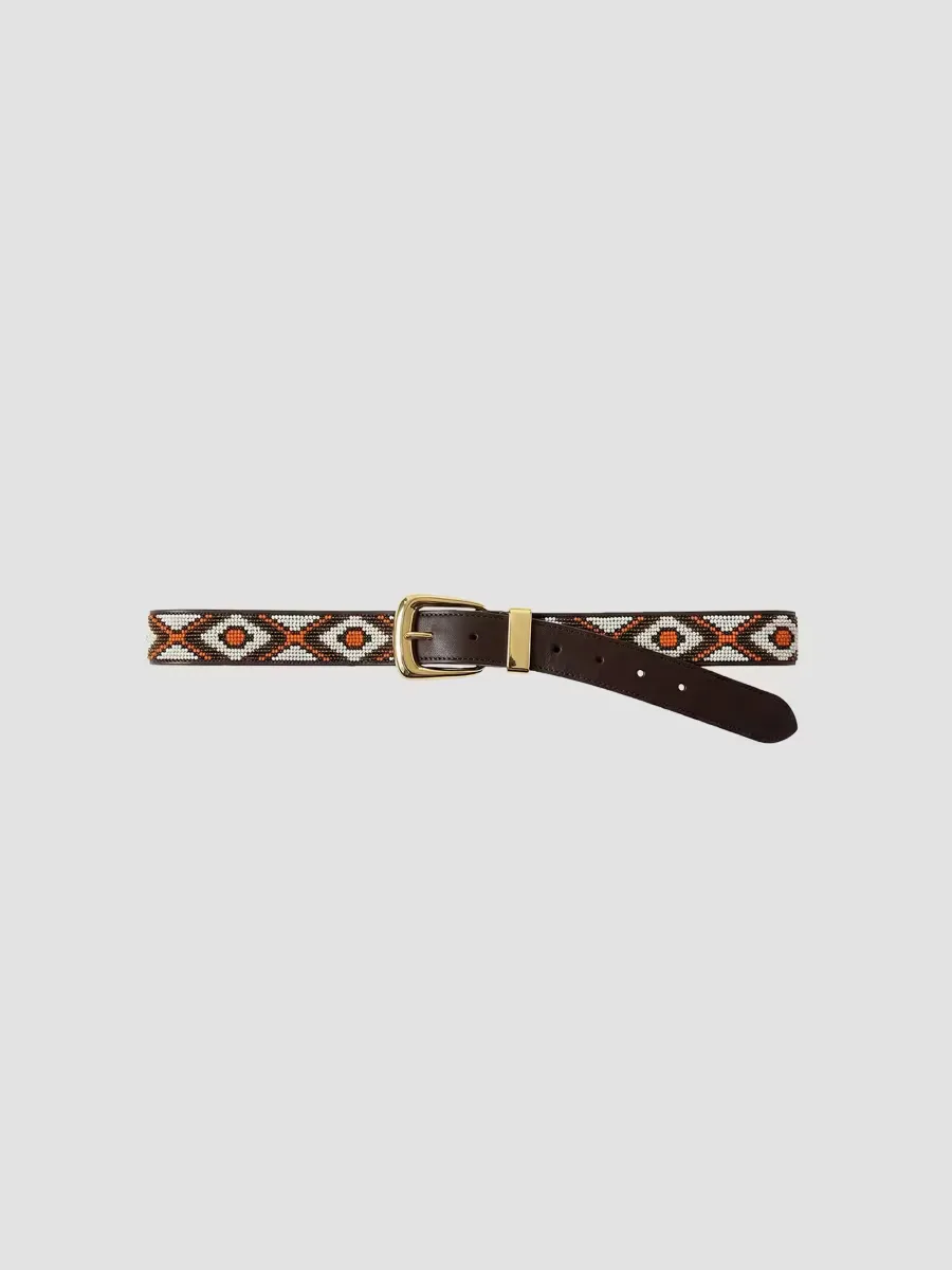 Arch Beaded Belt by Veronica Beard