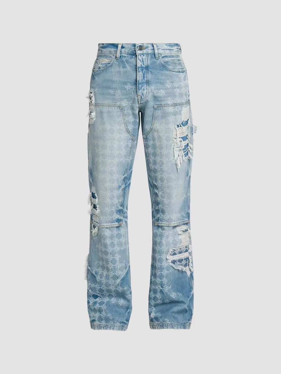 Bleach Bandana Carpenter Jeans by AMIRI