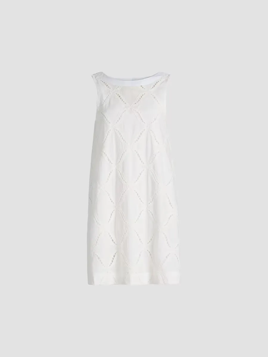 Alina Cotton Eyelet Shift Minidress by Derek Lam